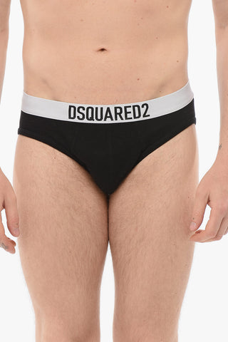 Cotton Slip With Logoed Waistband