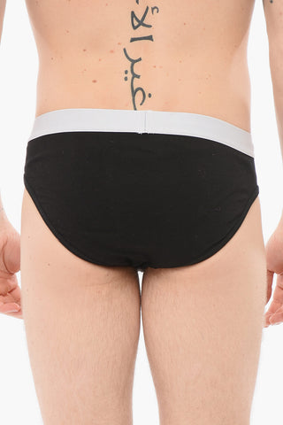 Cotton Slip With Logoed Waistband