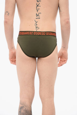 Cotton Slip With Logoed Waistband