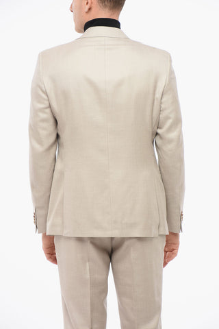 CC COLLECTION Abito in Misto Seta REFINED con Rever a Lancia