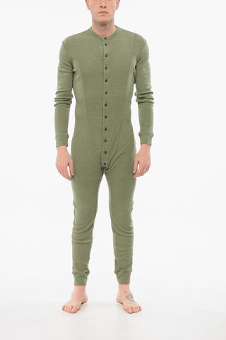 UNDERWEAR Pigiama Jumpsuit Con Bottoni