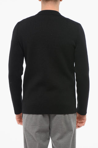 Doppelreihige Jacke Aus Strickwolle