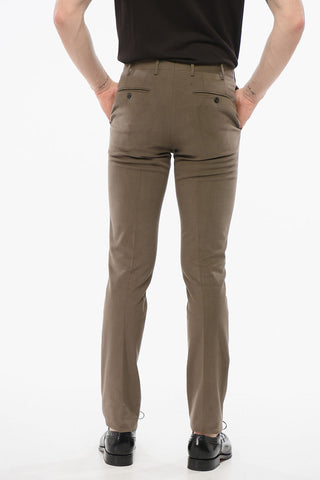 Twill Cotton Blend Chinos Pants