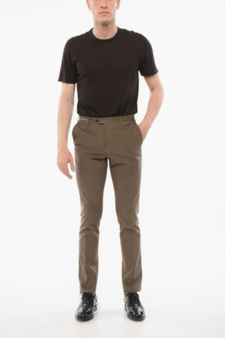 Twill Cotton Blend Chinos Pants