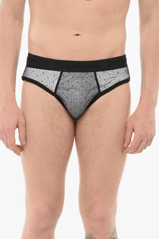 Slip In Mesh Con Strass