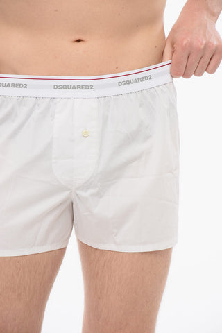 Boxer In Cotone Popeline Con Banda Logata