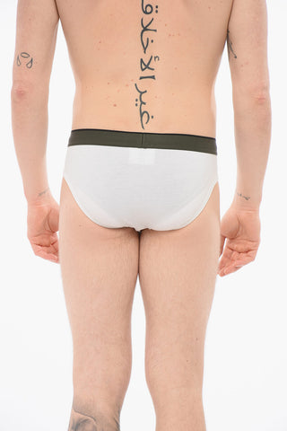 Slip In Cotone Con Banda Logata