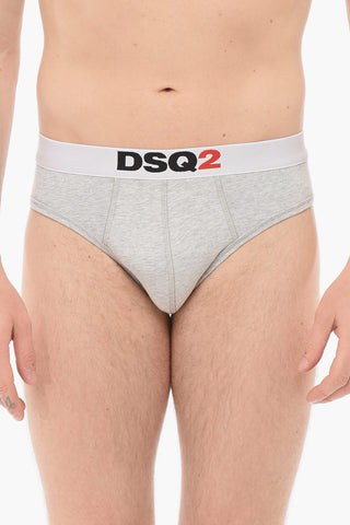 Cotton DSQ2 Boxer With Logoed Waistband