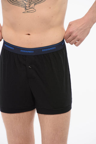 Boxer In Misto Cotone Con Banda Logata