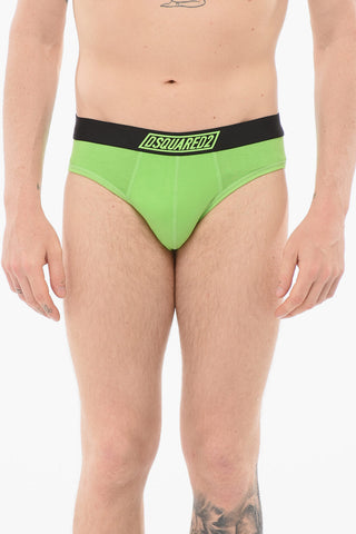 Slip Elasticizzato Con Banda Logata
