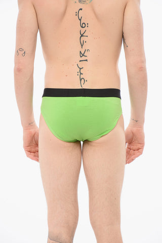 Slip Elasticizzato Con Banda Logata