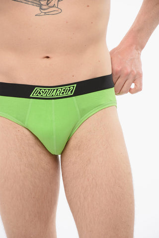 Slip Elasticizzato Con Banda Logata