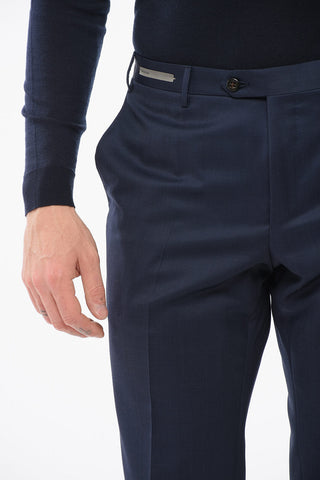 Virgin Wool Pleated Pants
