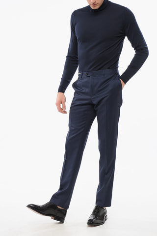Virgin Wool Pleated Pants