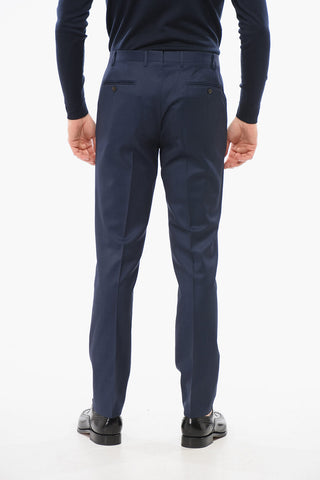 Virgin Wool Pleated Pants