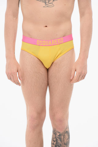 Cotton Slip With Logoed Waistband