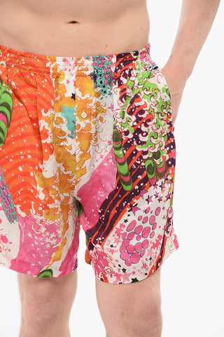 Silk Boxer With Allover Print