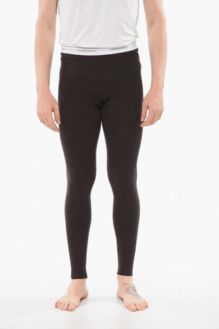 UNDERWEAR Ribbed Pajama Pants With Logoed Band