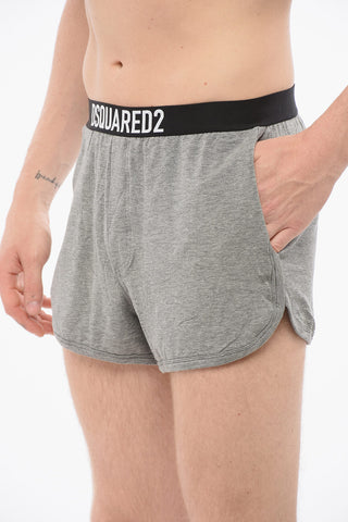 Stretchy Boxer With Logoed Band