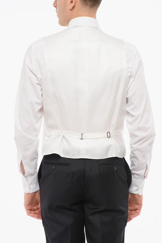 4-Knopf-Weste ACADEMY CRIMONIA aus Seide