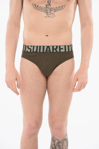 Cotton Slip With Logoed Waistband