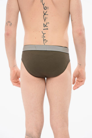 Cotton Slip With Logoed Waistband