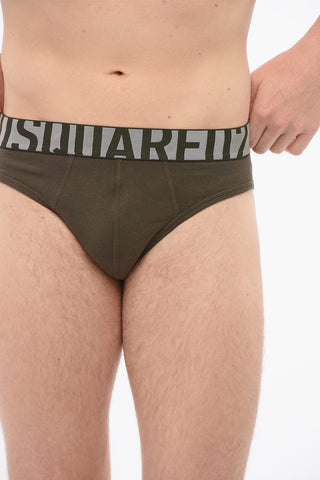 Cotton Slip With Logoed Waistband