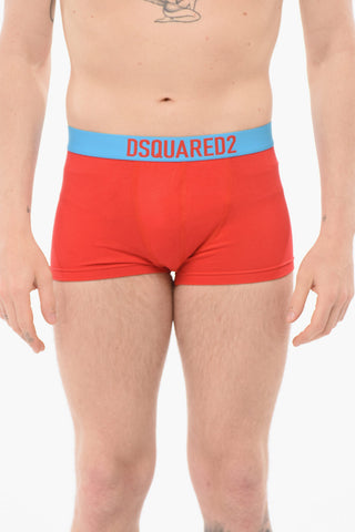 Cotton Boxer With Logoed Contrasting Waistband