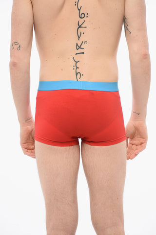 Cotton Boxer With Logoed Contrasting Waistband