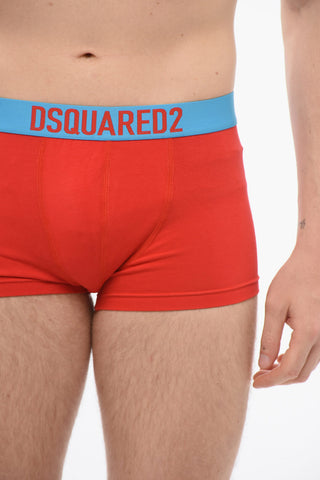 Cotton Boxer With Logoed Contrasting Waistband