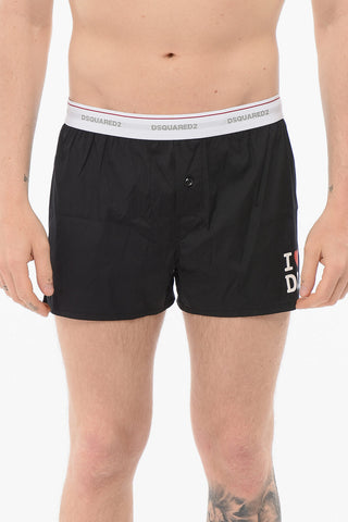 Cotton Blend Printed LOVE Boxer