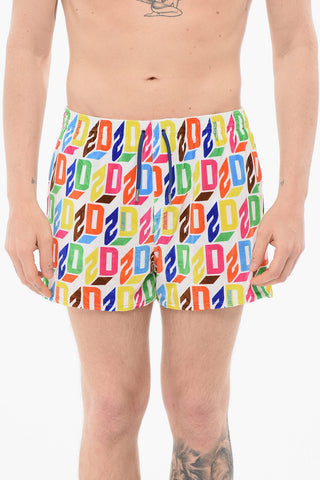 All-Over logo Chenille Swim Shorts