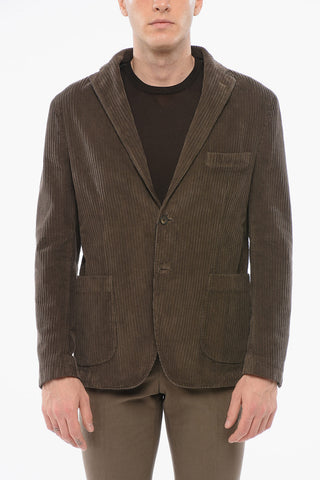 CC COLLECTION Corded Velvet Single-Breasted Blazer ECUADOR