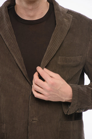 CC COLLECTION Corded Velvet Single-Breasted Blazer ECUADOR