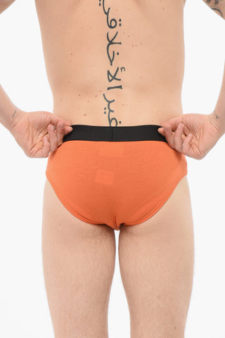 Cotton Slip With Logoed Waistband