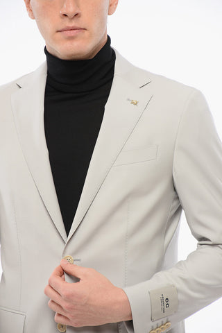 CC COLLECTION Stretch Wool REFINED Suit with Flap Pockets 