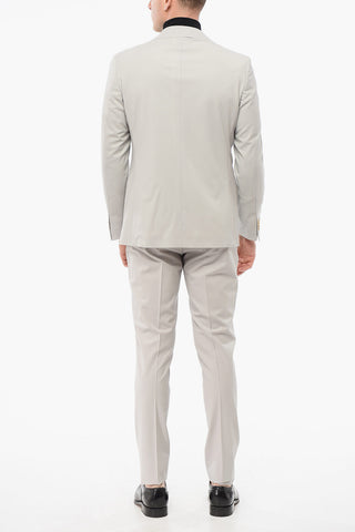 CC COLLECTION Stretch Wool REFINED Suit with Flap Pockets 