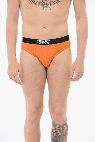 Cotton Slip With Logoed Waistband