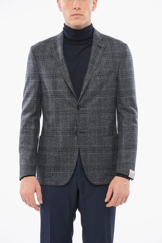 Blazer Monopetto In Lana Semifoderato Con Tasche A Toppa