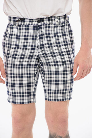 ID Shorts in Cotone con Fantasia a Quadri