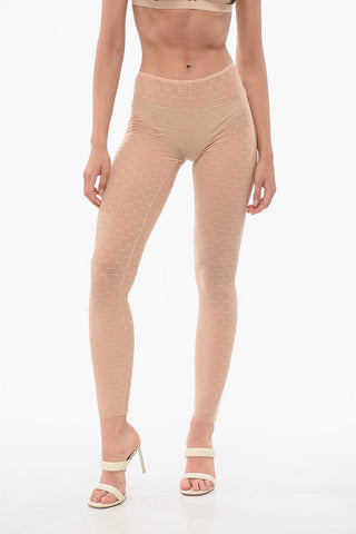 Monogram Lace Tights