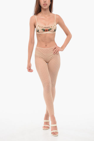 Collant in Pizzo Monogram