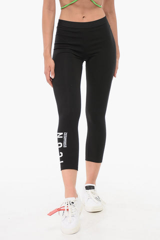 Leggings ICON A Tinta Unita In Nylon Stretch