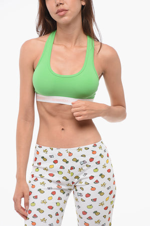 Sports Bra With Logo Elastic