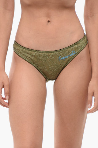Lace Slip with Embroideries