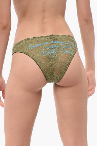 Lace Slip with Embroideries