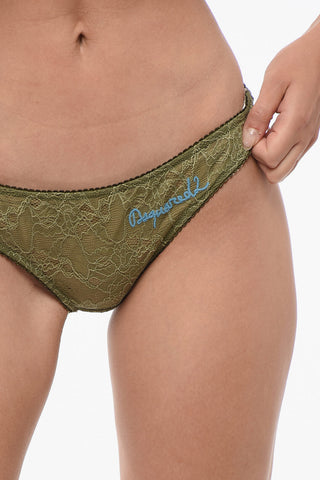 Lace Slip with Embroideries