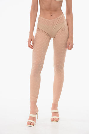 Monogram Lace Tights