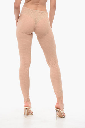 Monogram Lace Tights