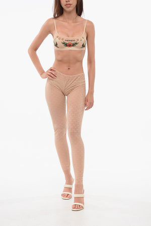 Monogram Lace Tights